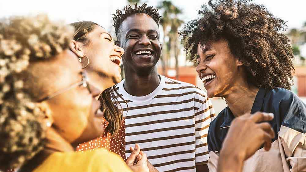 Group of happy people